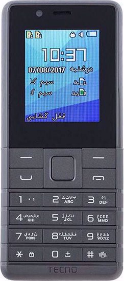 گوشی موبایل تکنو مدل Tecno T312 Black Front