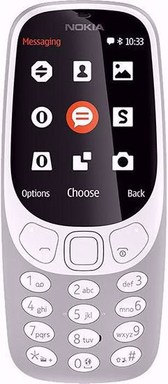 گوشی موبایل نوکیا مدل Nokia 3310 Gray Front دو سیم‌ کارت