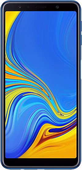 گوشی موبایل سامسونگ مدل Samsung Galaxy A7 (2018) SM-A750FD Blue Front