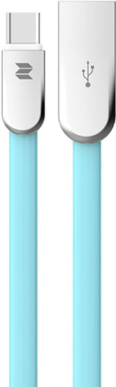 کابل تبدیل USB به micro USB راک اسپیس مدل M6 Blue Front